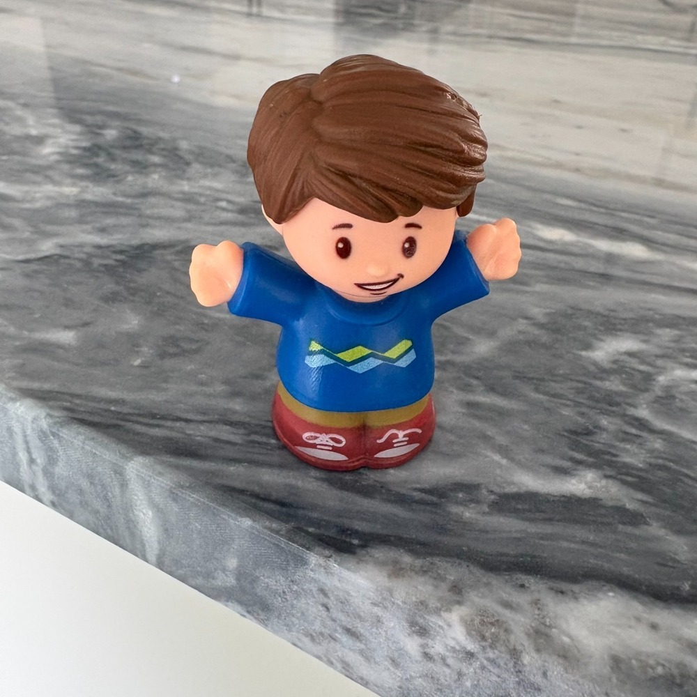 Fisher Price Little People JACK Figure BIG HELPERS HOME Blue Shirt Brown Hair